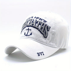 Vintage Anchor Embroidery Baseball Cap Classic Dad Hat