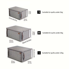 Houndstooth Storage Bag Zipper Dustproof Organizer for Closet