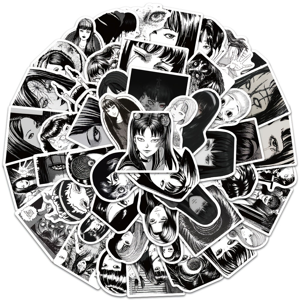 50 Colorful Anime Stickers for Personalizing Your Luggage, Phone, Helmet & More
