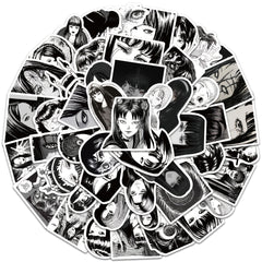 50 Colorful Anime Stickers for Personalizing Your Luggage, Phone, Helmet & More