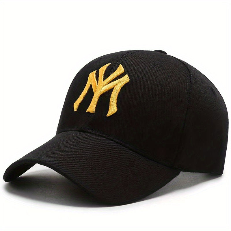Embroidery Baseball Cap Solid Couple Sun Hat Casual Adjustable Dad Hats