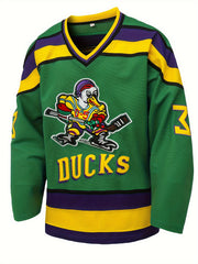 Men's Vintage Ice Hockey Jersey V Neck Uniform