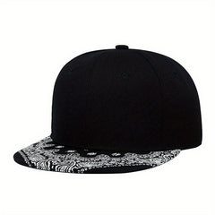 Paisley Print Baseball Cap Hip Hop Block Snapback Hats