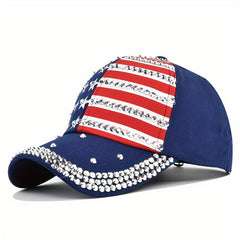 Flag Pattern Block Dad Hat Unisex Hip Hop Sun Hats