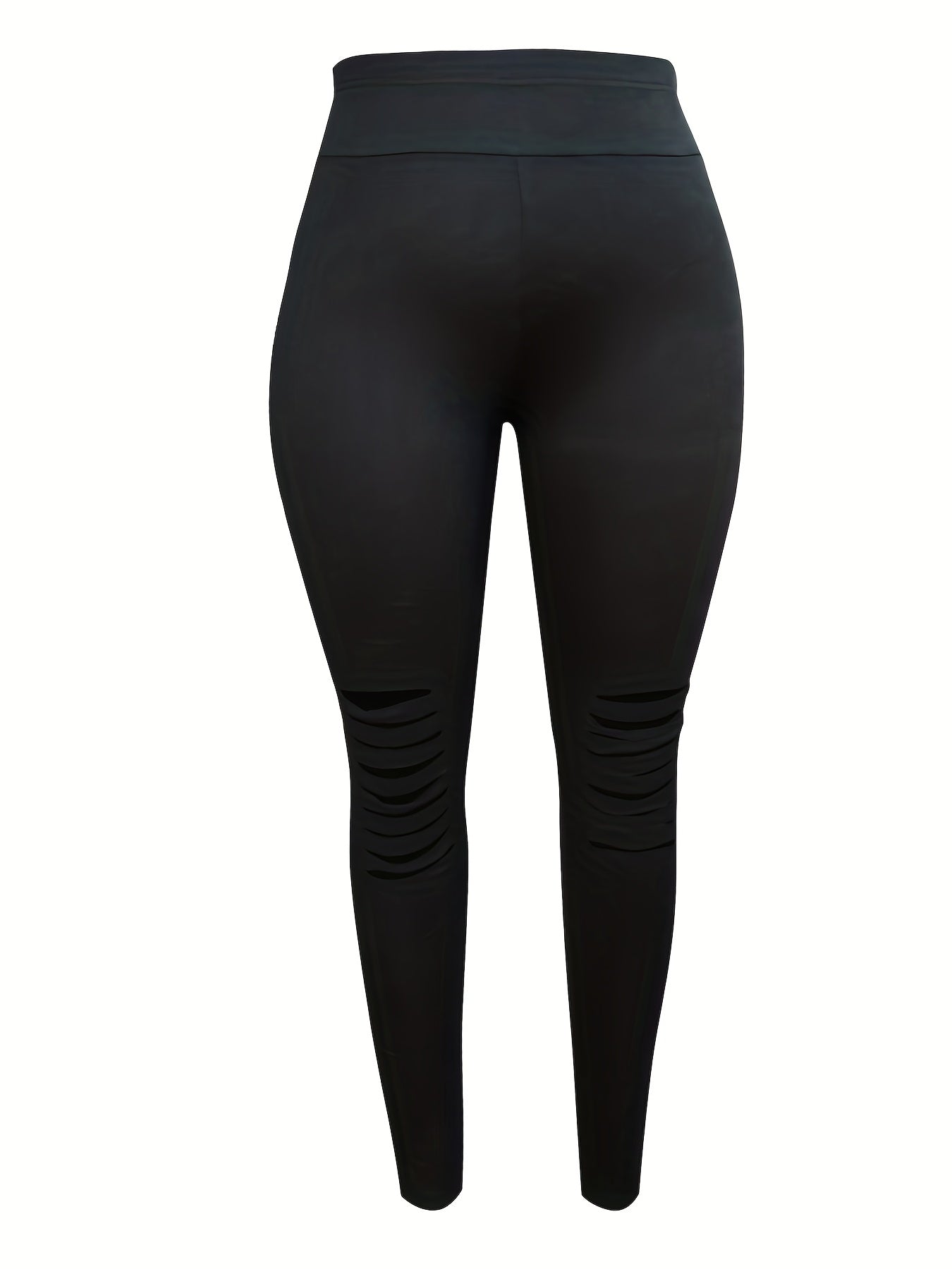  Ripped High Rise Stretchy Leggings