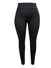  Ripped High Rise Stretchy Leggings