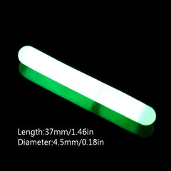 Glow Stick Fishing Float Night Fishing Green Fluorescent Light 0.18in X 1.46in