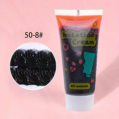 50ml Simulated Cream Glue Set Small Hair Clip Resin Cream Glue