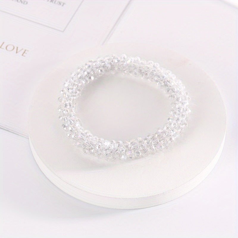 Crystal Hair Rope Ponytail Holder Hair Accessories