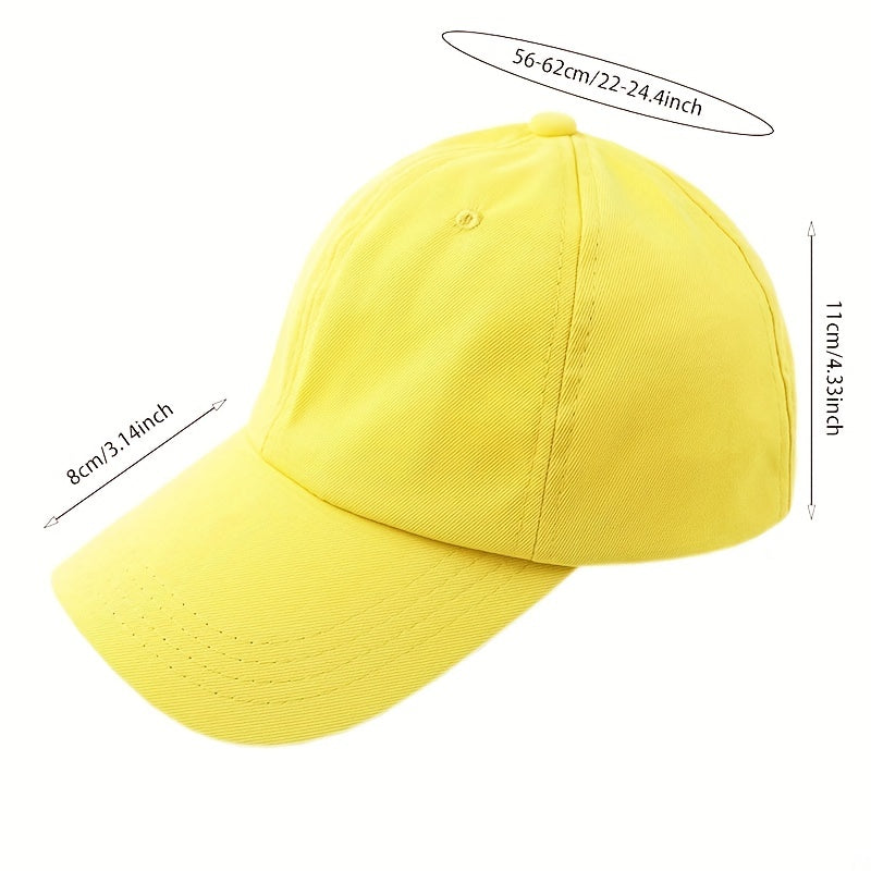 Solid Baseball Cap Lightweight Summer Outdoor Dad Hat