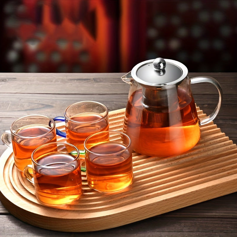Glass Tea Infuser High Temp Resistant Filter, 4 Cups, Ramadan Gift