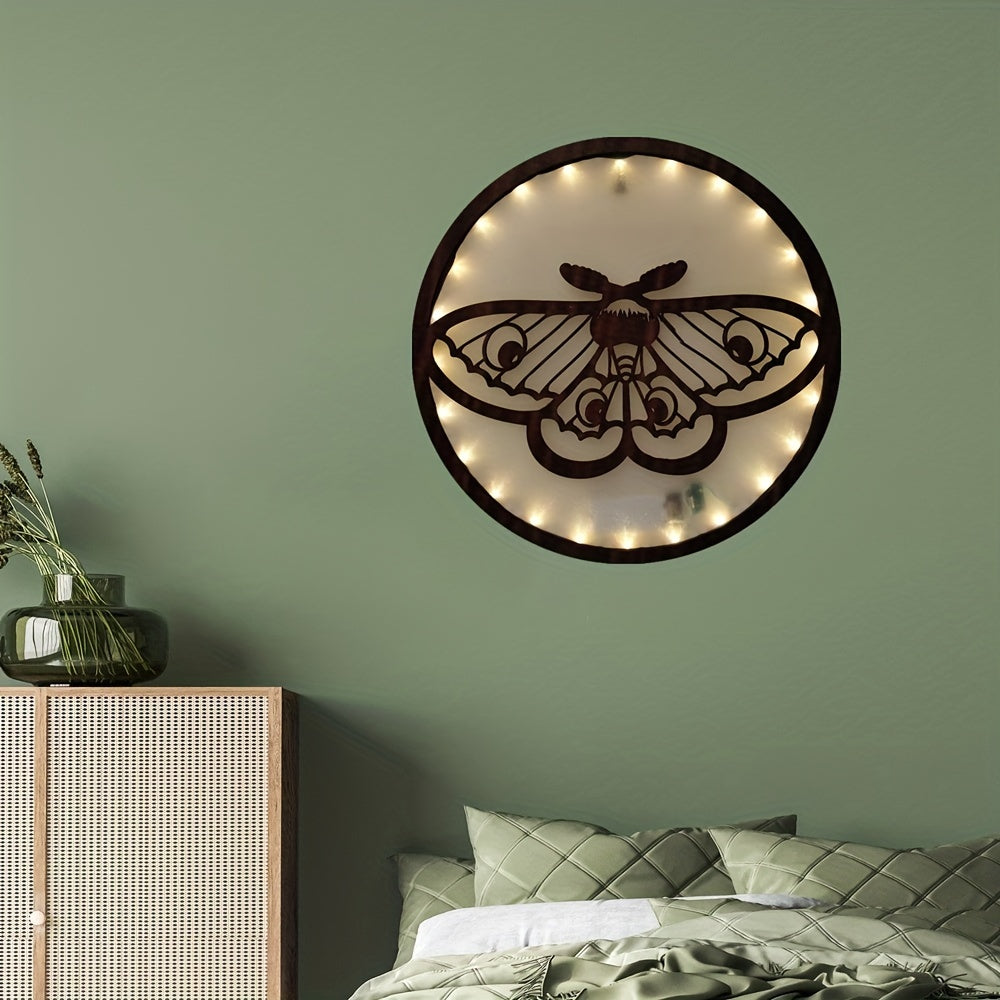LED Lights Wooden Home Decoration Butterfly Series Hanging Light