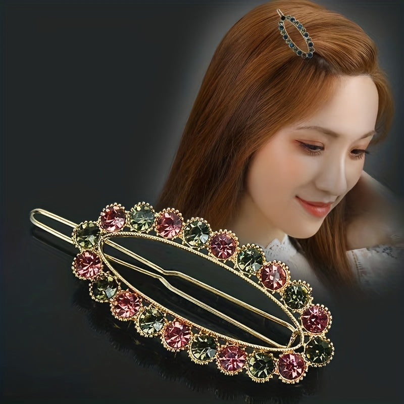 Rhinestone Hair Clip Side Clip Bangs Clip Hair Accessories Jewelry
