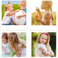 5pcs Unicorn Temporary Tattoos Shining In The Dark
