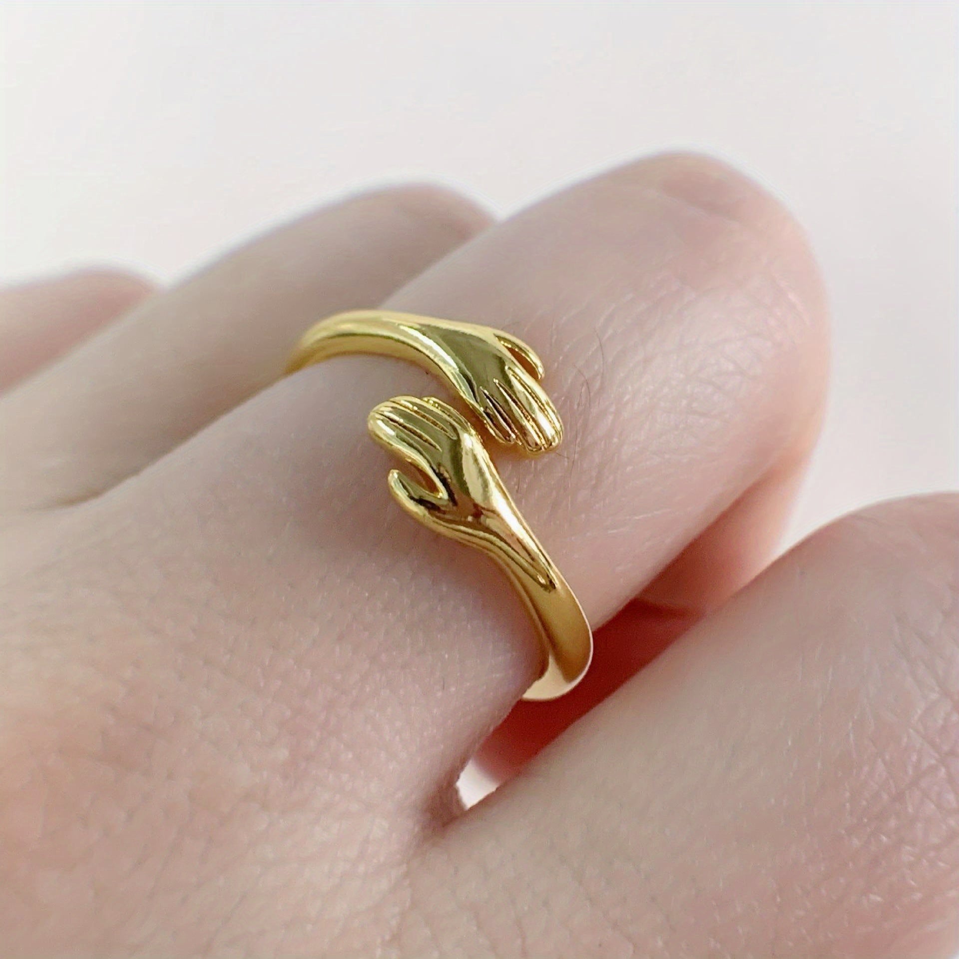 Vintage Adjustable Cuff Ring Anti anxiety Jewelry Men Women