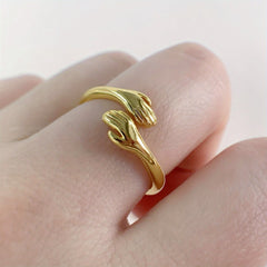 Vintage Adjustable Cuff Ring Anti anxiety Jewelry Men Women