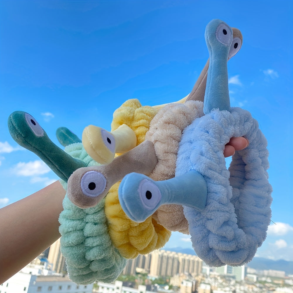 Cartoon Snail Eyes Headband Plush Hair Band Women Girls Elastic Headdress
