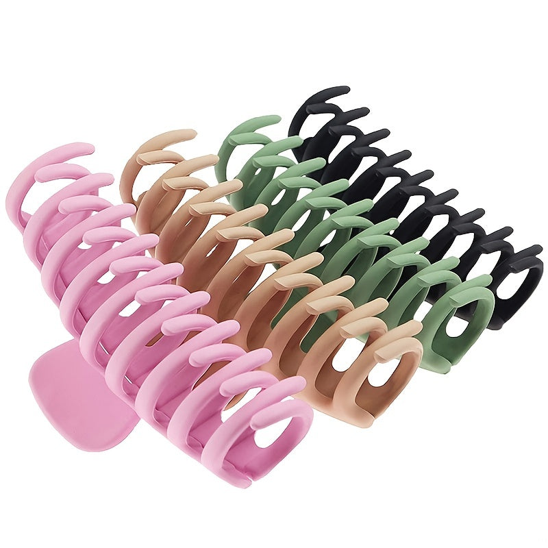 4pcs Oversize Hair Claw Clip Non Slip Grip Hair Jaw Clip
