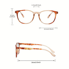 Clear Lens Jelly Round Frame Glasses