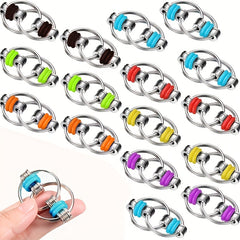 Metal Pop Fidget Toy Bicycle Chain for Adults - Mixed Colors