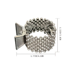Alloy Rhinestone Crown Hair Claw Clip Vintage Hair Accessories
