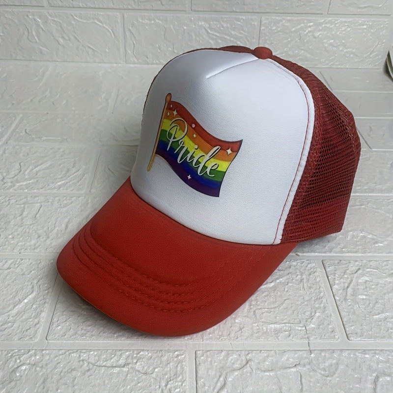 Rainbow Element Net Cap Baseball Cap for Men