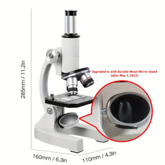 Biological Microscope Kit 2400x With Handbag Science Lab Experimental Biology