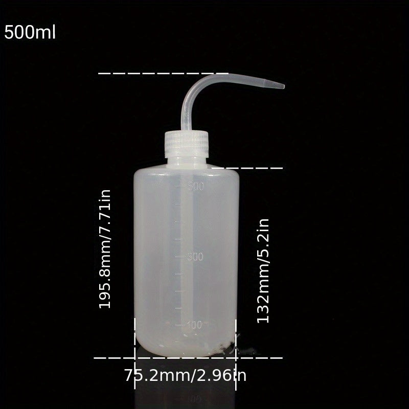 Plastic Lab Squeeze Bottle with Narrow Mouth & Scale Labels