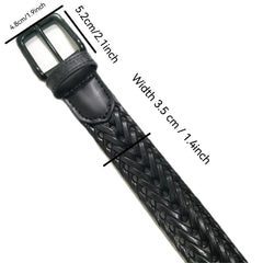 Men's Leather Buckle Belt for Outdoor Party