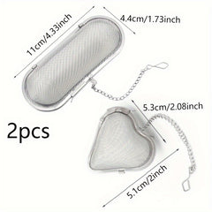 Stainless Steel Infuser for Loose Tea and Spices - Fine Mesh Strainer
