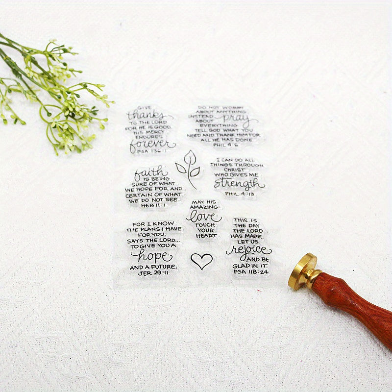 English Grass DIY Silicone Transparent Stamp