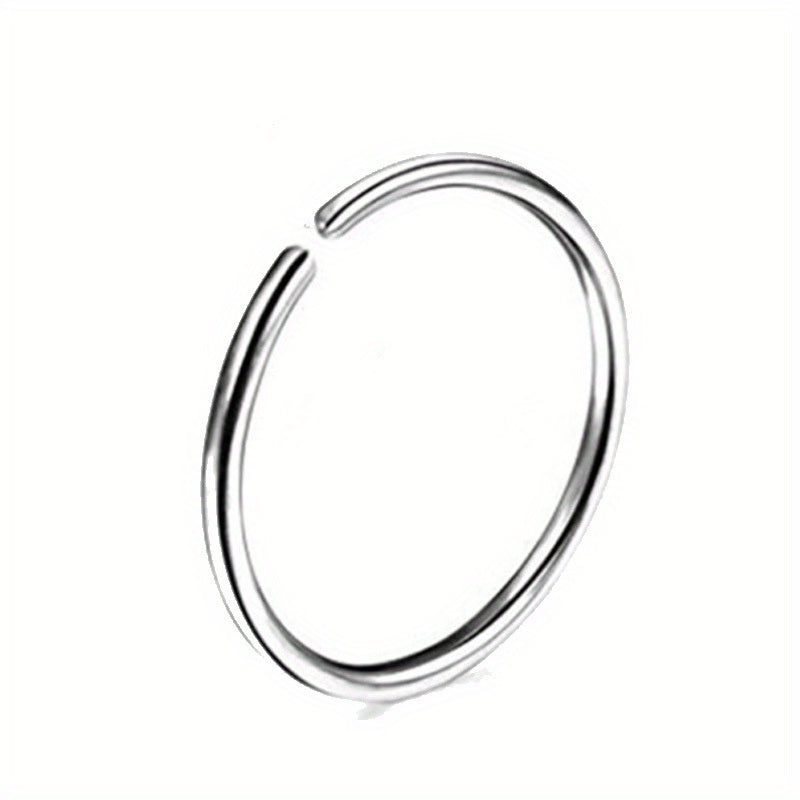 Stainless Steel Round Ring Nose Nail Body Ear Ring