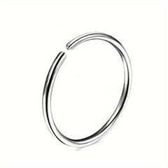 Stainless Steel Round Ring Nose Nail Body Ear Ring