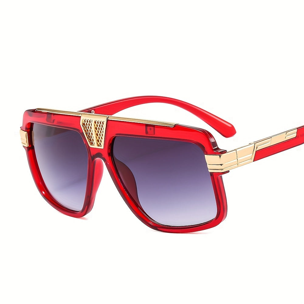Men's Modern Square Cycling Sunglasses Fashion Retro Style PC Glasses
