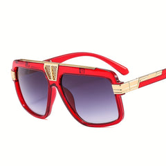 Men's Modern Square Cycling Sunglasses Fashion Retro Style PC Glasses