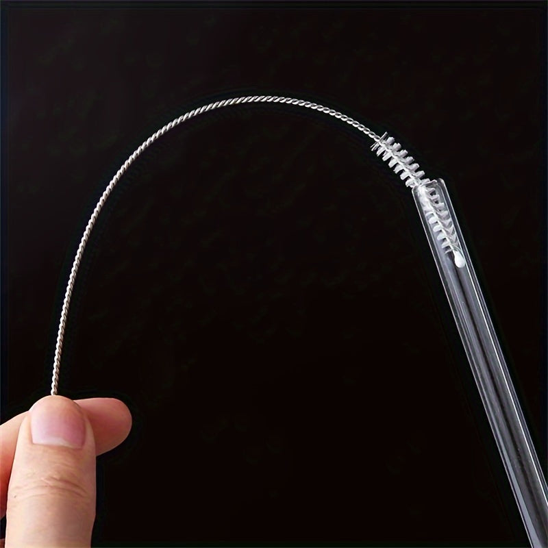 6pcs Stainless Steel Handle Straw Cleaner Brush Set