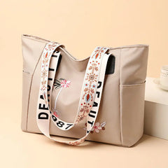 Arrivals Embroidery Women Handbag Nylon Waterproof Casual Tote
