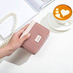 Women's Color-Block Zip Handbag Purse