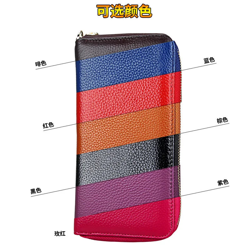 Anti RFID Women's Wallet Leather Card Case