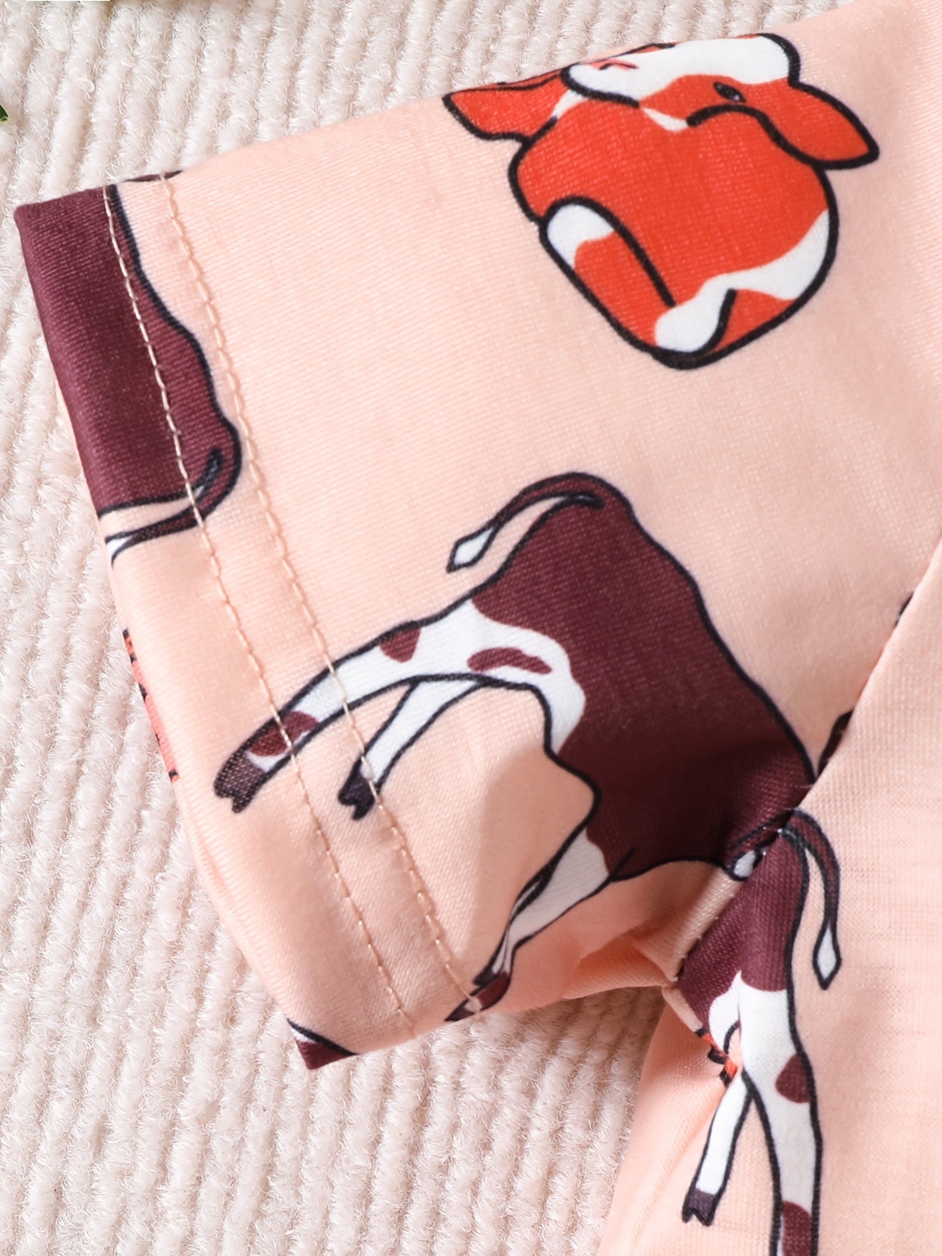 Boys Cow Cartoon Polo Shirt Summer Kids Clothes
