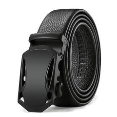 Men's Adjustable Business Belt with Sliding Buckle