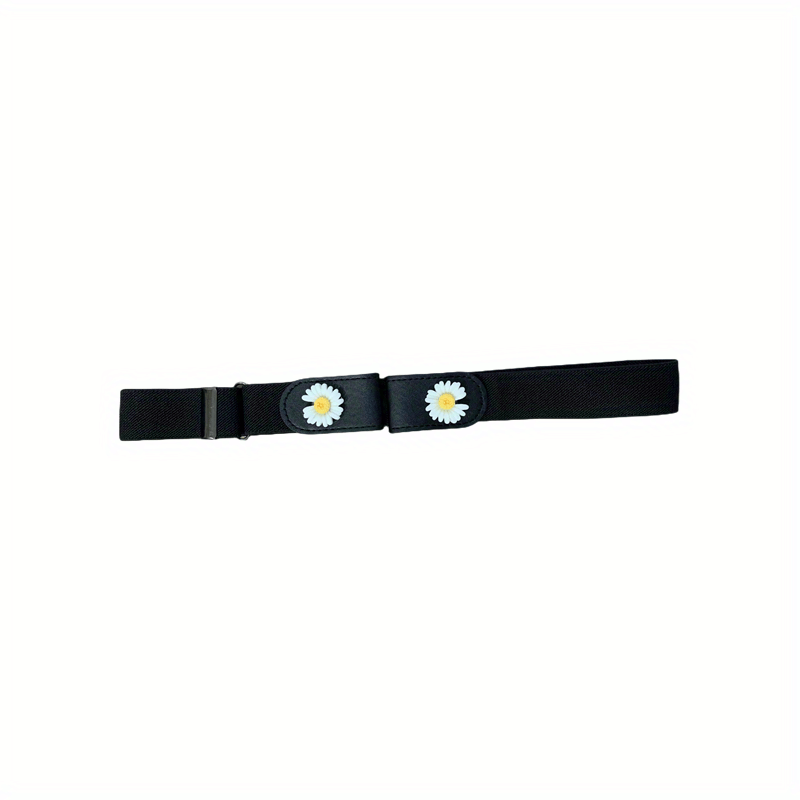 No Buckle Stretch Women's Belt Leather Belt Traceless Stretch Elastic