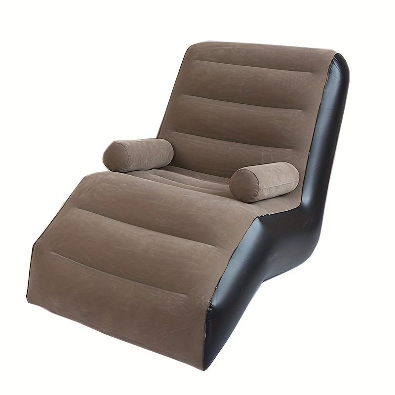 Plush Inflatable Deck Chair Lounger Sofa