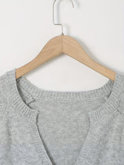  Casual Sweater Women's Plus Solid Bell Sleeve Jumper