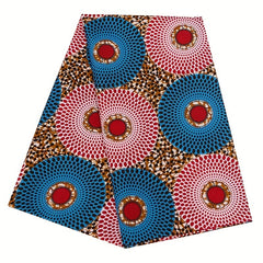 6 Yards Ankara African Polyester Wax Prints Fabric For Party Dress