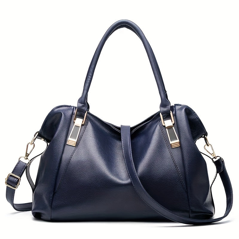 Large Capacity Crossbody Bag Soft PU Leather Satchel Purses