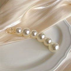 Faux Pearl Ponytail Banana Hair Clip