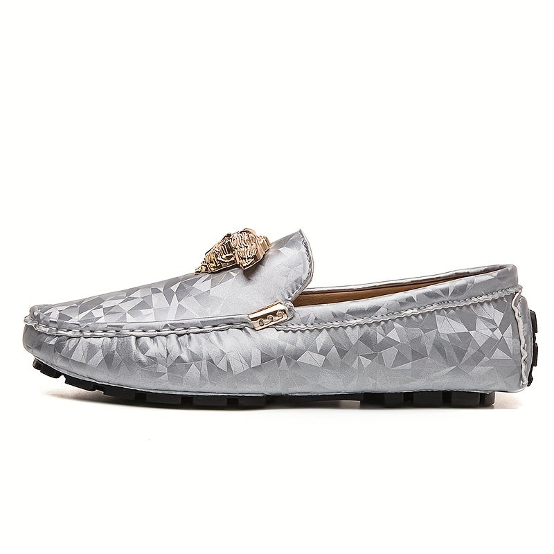 Women's Geometric Loafers Slip On Flat Shoes
