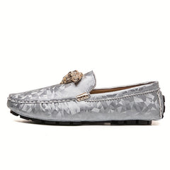 Women's Geometric Loafers Slip On Flat Shoes