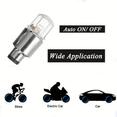 Promethfire LED Tire Valve Caps Neon Light - 2pcs